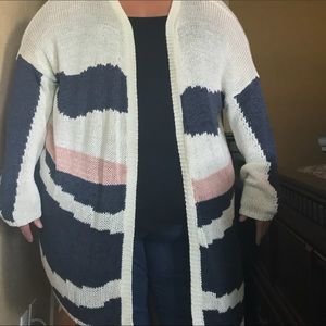 Oversized knit cardigan